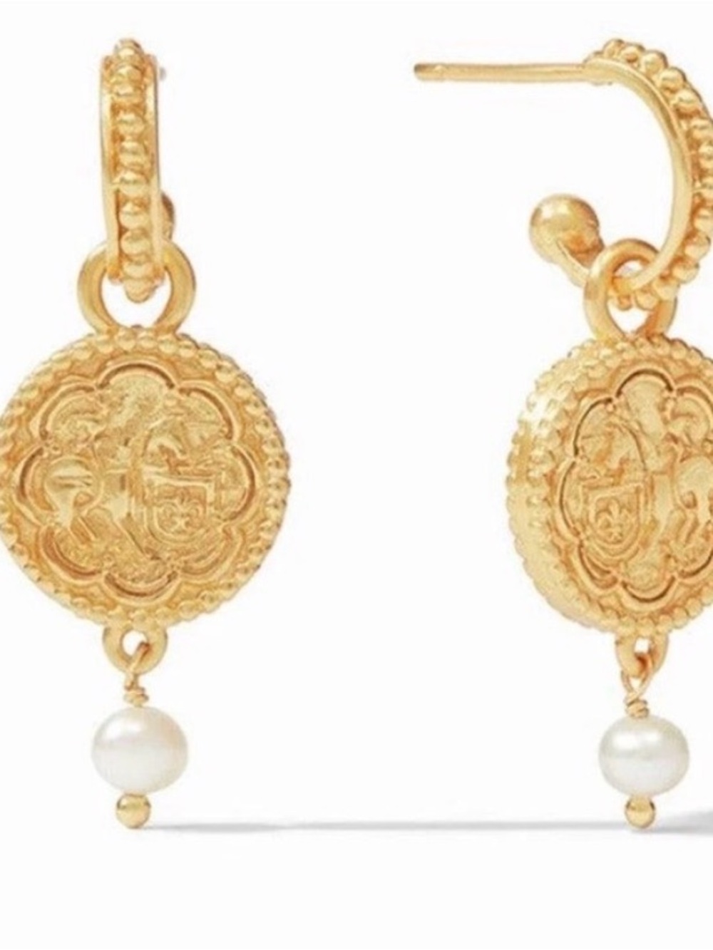 Julie Vos Trieste Hoop & Charm Earrings